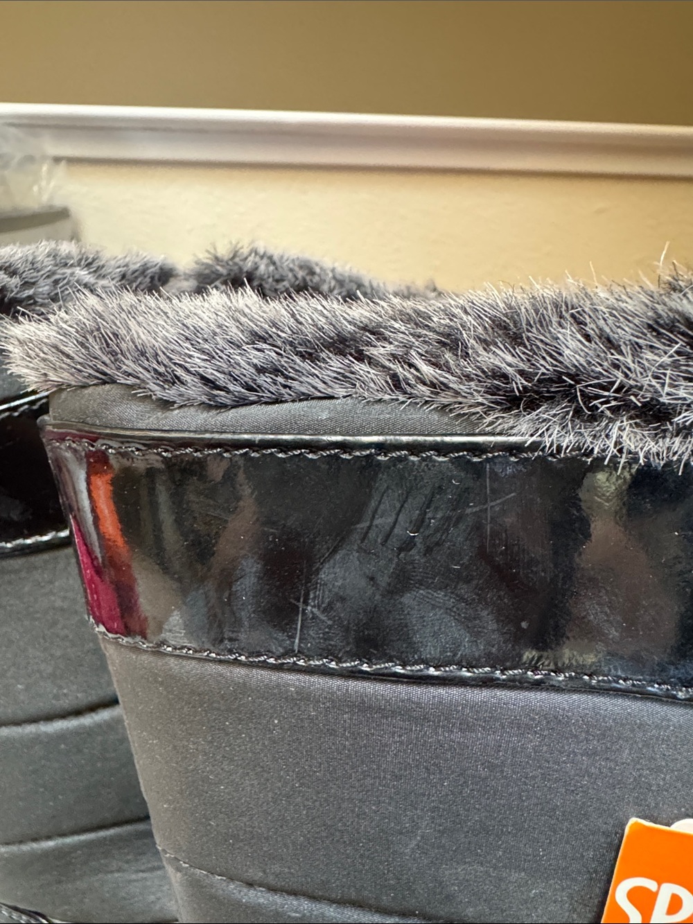Sporto Agatha Black Mid-Calf Faux-Fur Trim Winter Boots - Picture 11 of 12